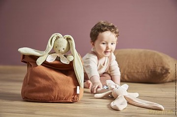 Kaloo - Lapinoo - Green Rabbit Doll - Baby's Small Corduroy Plush - 25 cm - Ultra-Soft Material - Gift Box - 0 Months +, K218014