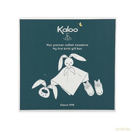 Kaloo - Lapinoo - Newborn Gift Set - Ochre Colour - 3 Baby Accessories - Baby's Comforter + Teething Ring + Booties - 11 cm - 0 Months +, K218011