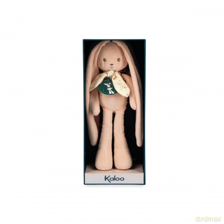 Kaloo - Lapinoo - Peach Rabbit Doll - Baby's Small Corduroy Plush - 25 cm - Ultra-Soft Material - Gift Box - 0 Months +, K218015