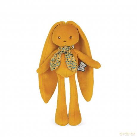 Kaloo - Lapinoo - Rabbit Doll - Baby's Corduroy Soft Toy - 13.8"/35 cm - Ochre Colour - Ultra-Soft material - Gift Box - From Birth Onwards - K972200
