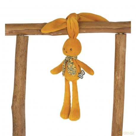 Kaloo - Lapinoo - Rabbit Doll - Baby's Corduroy Soft Toy - 13.8"/35 cm - Ochre Colour - Ultra-Soft material - Gift Box - From Birth Onwards - K972200
