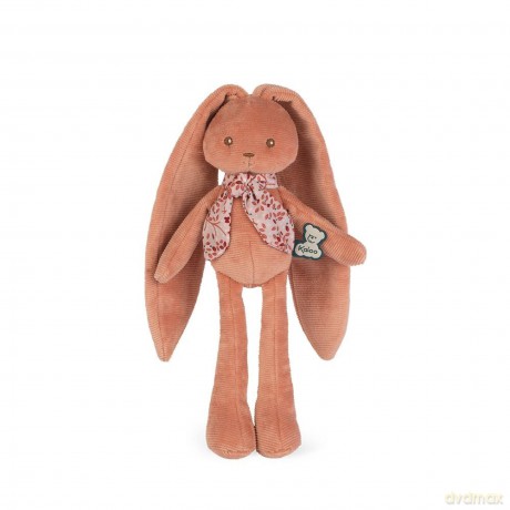 Kaloo - Lapinoo - Rabbit Doll - Baby's Corduroy Soft Toy - 13.8"/35 cm - Terracotta Colour - Ultra-Soft material - Gift Box - From Birth Onwards - K972201
