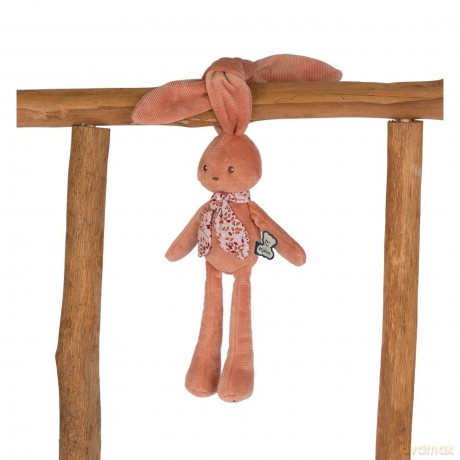 Kaloo - Lapinoo - Rabbit Doll - Baby's Corduroy Soft Toy - 13.8"/35 cm - Terracotta Colour - Ultra-Soft material - Gift Box - From Birth Onwards - K972201