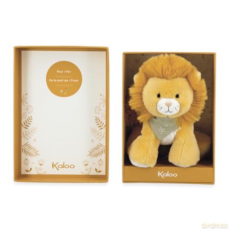 Kaloo - Les Amis - Babies' Nougat The Lion Plush - 17 cm - Ultra-Soft Material - Gift Box - 0 Months +, K224000