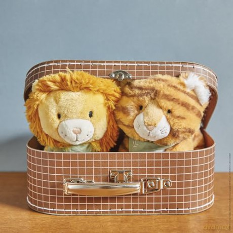 Kaloo - Les Amis - Babies' Papaye The Tiger Plush - 13 cm - Ultra-Soft Material - Gift Box - 0 Months +, K224004