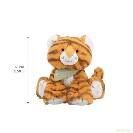 Kaloo - Les Amis - Babies' Papaye The Tiger Plush - 17 cm - Ultra-Soft Material - Gift Box - 0 Months +, K224003