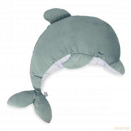 Kaloo - Petit Calme - 60 cm Green Dolphin Plush - Baby's Soothing Soft Toy - Large Scalable Fluffy Plush with Lavender Sachet - 0 Months +, K211000