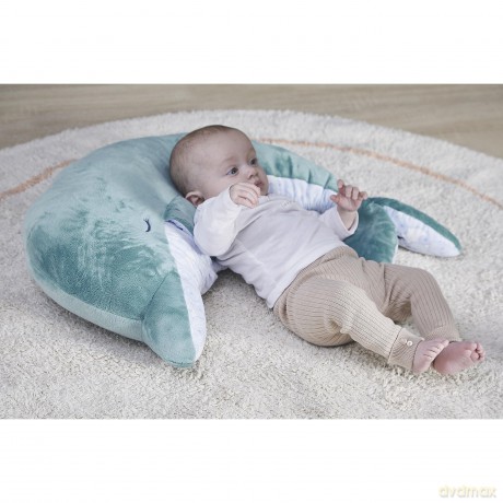 Kaloo - Petit Calme - 60 cm Green Dolphin Plush - Baby's Soothing Soft Toy - Large Scalable Fluffy Plush with Lavender Sachet - 0 Months +, K211000
