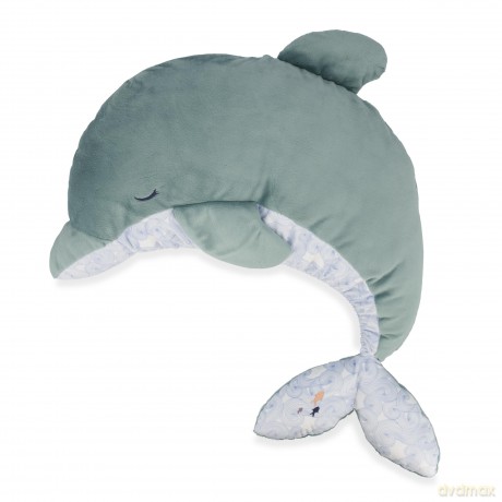 Kaloo - Petit Calme - 60 cm Green Dolphin Plush - Baby's Soothing Soft Toy - Large Scalable Fluffy Plush with Lavender Sachet - 0 Months +, K211000