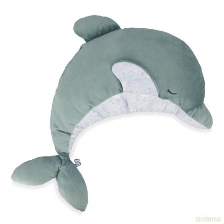 Kaloo - Petit Calme - 60 cm Green Dolphin Plush - Baby's Soothing Soft Toy - Large Scalable Fluffy Plush with Lavender Sachet - 0 Months +, K211000