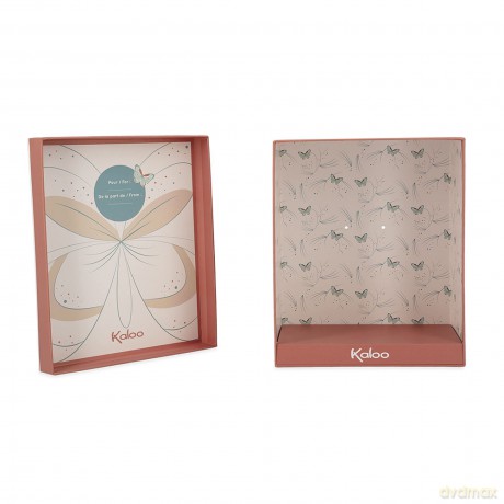 Kaloo - Plume - Bubble of Love Cinnamon Rabbit - 23 cm Ultra-Soft Rabbit Plush - Small Soft Toy for Babies - Develops Sense of Touch - Pretty Customisable Gift Box - 0 Months +, K214002