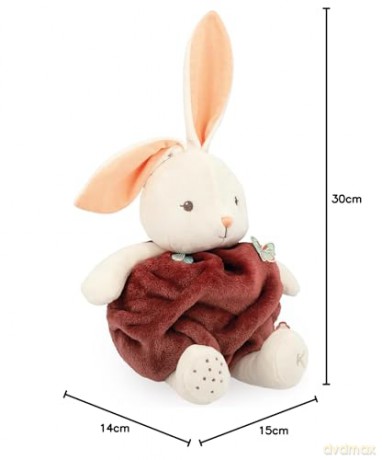 Kaloo - Plume - Bubble of Love Cinnamon Rabbit - 30 cm Ultra-Soft Rabbit Plush - Large Soft Toy for Babies - Develops Sense of Touch - Pretty Customisable Gift Box - 0 Months +, K214003