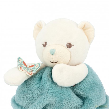Kaloo - Plume - Bubble of Love Green Bear - 23 cm Cuddly Bear Plush - Small Soft Toy Teddy Bear for Babies - Develops Sense of Touch - Pretty Customisable Gift Box - 0 Months +, K214000