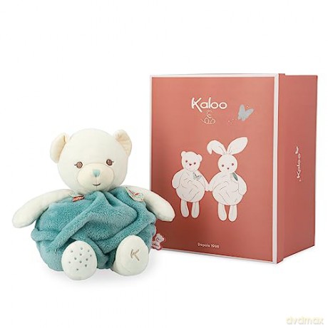 Kaloo - Plume - Bubble of Love Green Bear - 30 cm Cuddly Bear Plush - Large Soft Toy Teddy Bear for Babies - Develops Sense of Touch - Pretty Customisable Gift Box - 0 Months +, K214001
