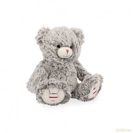 Kaloo - Rouge 24 cm Prestige Grey Maé the Bear - Small Silky-Furred Bear Soft Toy - Ultra-Soft Plush for Babies - 0 Months +, K223001