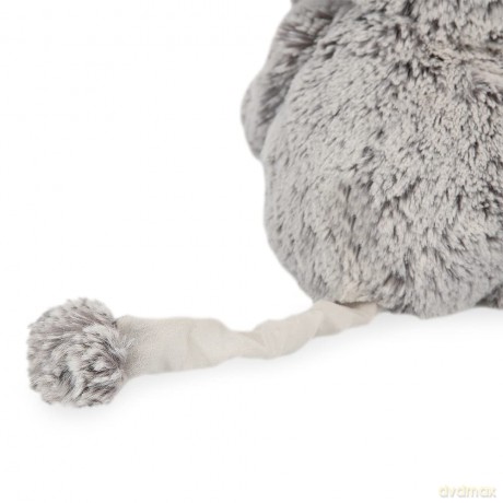 Kaloo - Rouge 31 cm Prestige Grey Léo the Rabbit Musical Plush - Soft-Furred Soft Toy - Big-Eared Rabbit Plush - "Toyland" Melody - Weighted Legs - 0 Months +, K223005