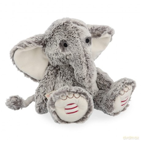 Kaloo - Rouge 31 cm Prestige Grey Noa the Elephant Musical Plush - Ultra-Soft-Furred Soft Toy - Soothing "California Dreamin" Melody - Weighted Legs - 0 Months +, K223003