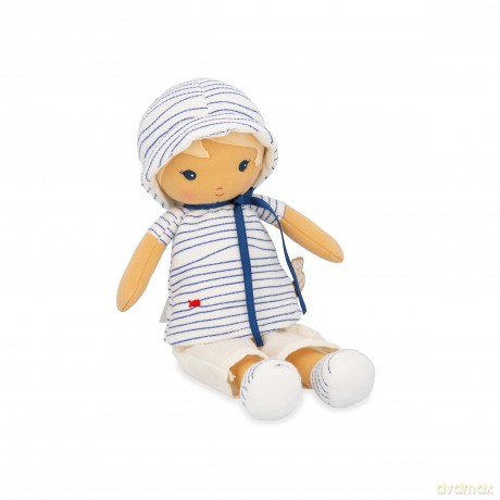 Kaloo - Tendresse - Eli - My 1st Fabric Doll - 32 cm Rag Doll - Striped Tee - Pretty Gift Box - Customisable Ribbon - 0 Months +, K200013