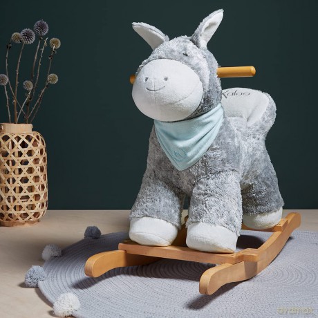 Kaloo K963149 Les Amis Rocking Plush Animal, Régliss Donkey