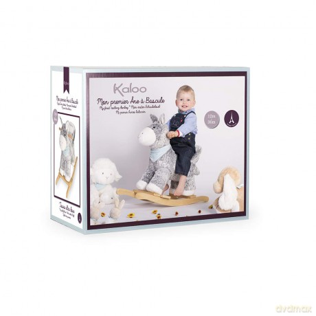 Kaloo K963149 Les Amis Rocking Plush Animal, Régliss Donkey