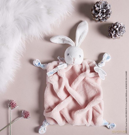 Kaloo PLUME - DOUDOU RABBIT POWDER PINK - 20CM