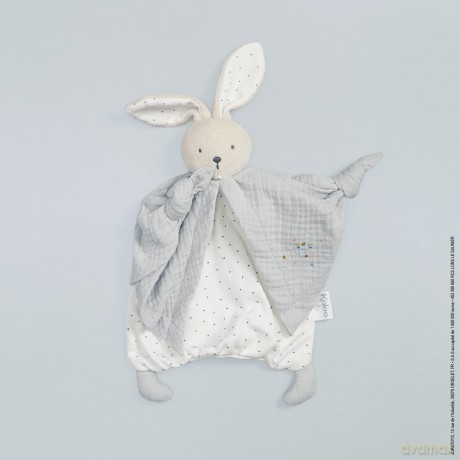 Kaloo Petit Pas - Organic Cotton Doudou Rabbit Grey