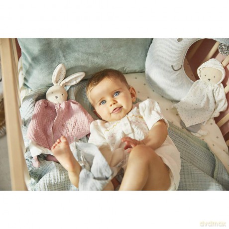 Kaloo Petit Pas - Organic Cotton Doudou Rabbit Pink