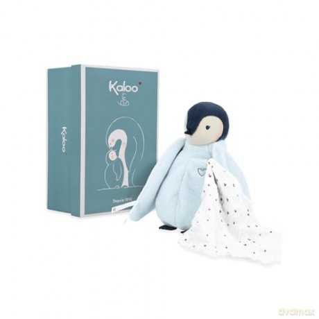 Kaloo - Complices - Kiss Plush - Blue - Includes a Cotton Muslin Hanky - Stuffed Animal for Ages 0 Months +, K212002