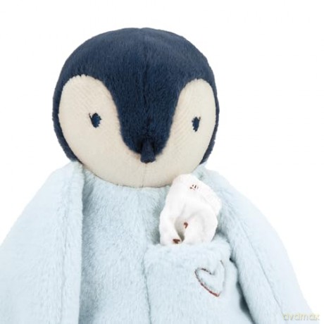 Kaloo - Complices - Kiss Plush - Blue - Includes a Cotton Muslin Hanky - Stuffed Animal for Ages 0 Months +, K212002