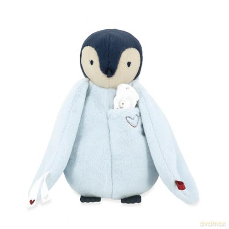 Kaloo - Complices - Kiss Plush - Blue - Includes a Cotton Muslin Hanky - Stuffed Animal for Ages 0 Months +, K212002