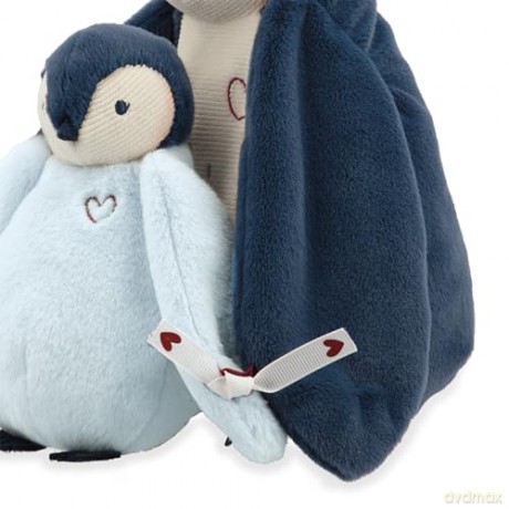 Kaloo - Complices - Pair of Cuddly Penguin Plushes - Blue - 15 cm and 25 cm - Soft Toy for 0 Months +, K212000