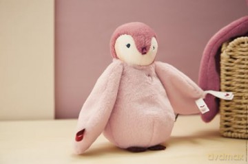 Kaloo - Complices - Pair of Cuddly Penguin Plushes - Pink - 15 cm and 25 cm - Soft Toy for 0 Months +, K212004