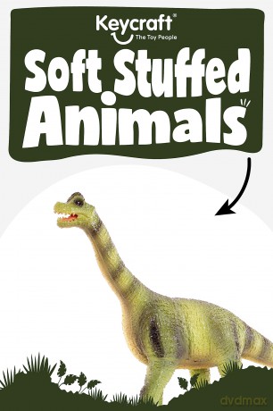 Keycraft Soft Stuffed Brachiosaurus | Ultra-Realistic Dinosaur Toy Figure | 43cm