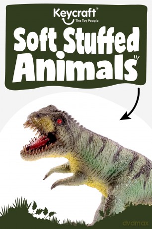Keycraft Soft Stuffed T-Rex | Ultra-Realistic Dinosaur Toy Figure | 46cm