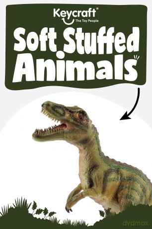 Keycraft XL Soft Stuffed Velociraptor | Ultra-Realistic Dinosaur Toy Figure | 70cm