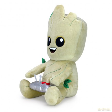 Kidrobot KR16532 galaxy Marvel Groot Hugme Vibrating Plush, Yellow, L