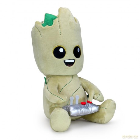 Kidrobot KR16532 galaxy Marvel Groot Hugme Vibrating Plush, Yellow, L