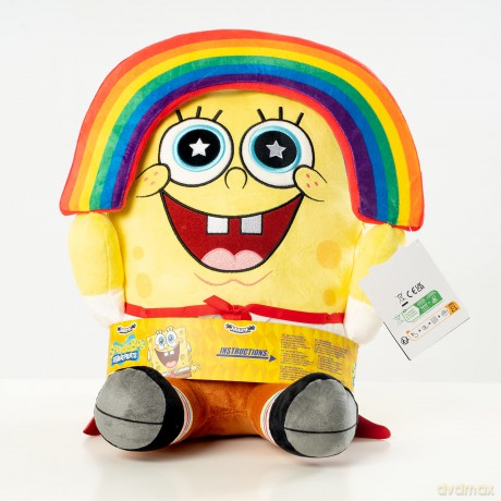 Kidrobot KR16920 Spongebob Hugme Vibrating Plush, Multi-Color
