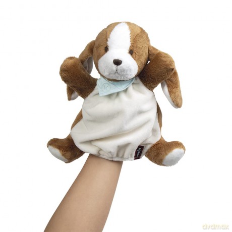 LES AMIS CHIEN TIRAMISU DOUDOU MARIONNETTE 25CM