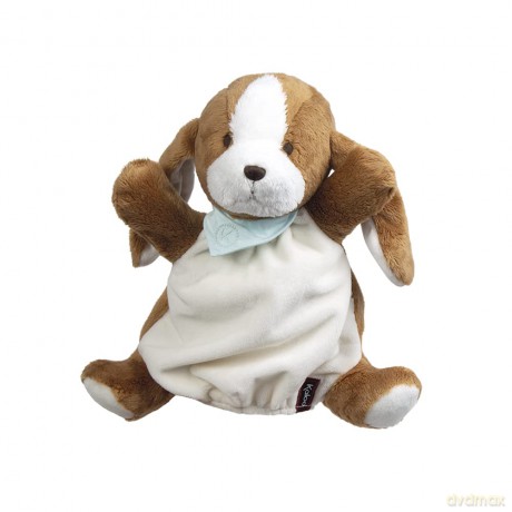 LES AMIS CHIEN TIRAMISU DOUDOU MARIONNETTE 25CM