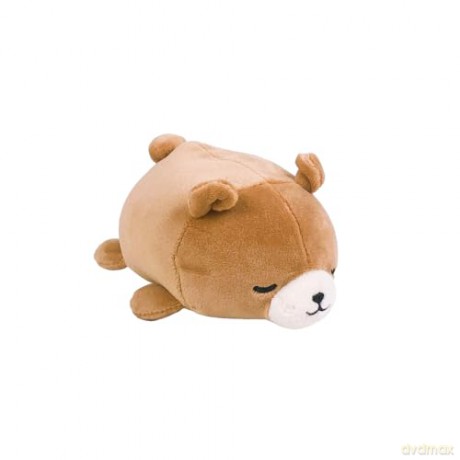 LIV HEART Nemu Nemu Animals 6209230 Plush Toy, Brown Bear Cookie, Cuddly Toy, Extra Soft and Cuddly, Soft Toy, Designed in Japan, Cuddly Cushion, Size S, 12 cm