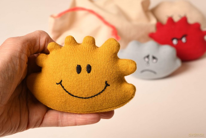 Learn Well T3382 Bag Set of 4 Soft and Washable Emotion Buddies