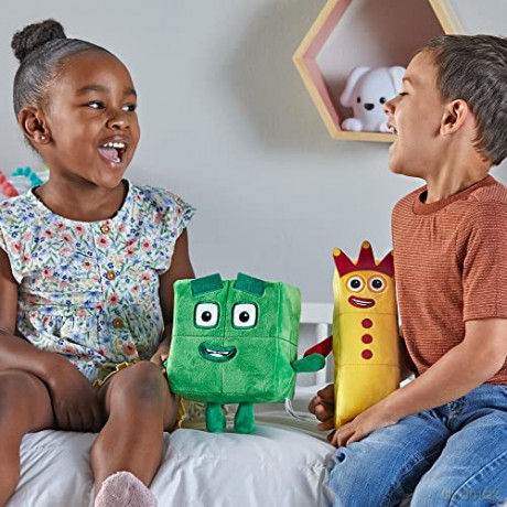 Learning Resources Numberblocks Three and Four Playful Pals, Cuddly Numberblocks Three and Four Plush Toys, Numberblocks Plush Girls and Boys, Soft Toys for Toddlers 1-3, Ages 18 months+
