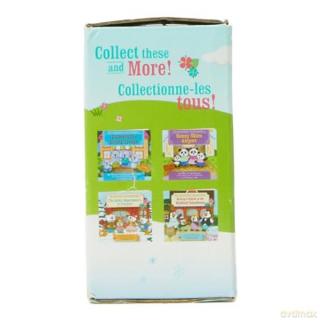 Lil Woodzeez 6154M Li'l Woodzeez - Skyhopper Panda Family - 5pc Set with Miniature Figurines and Storybook - Animal Toys and Acc Accessories for Kids Age 3+, Multicolor
