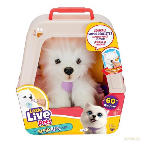 Little Live Pets 26578 Really Real Puppy-Luna The Samoyed, Multicoloured