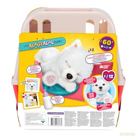 Little Live Pets 26578 Really Real Puppy-Luna The Samoyed, Multicoloured