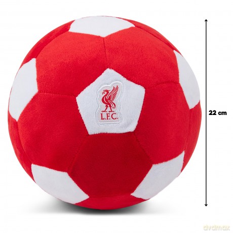 Liverpool FC Officially Licensed Plush Football - 22 cm Soft Toy Pillow - Fluffy Stuffed Football Ideal for Kids and Adults - Perfect Sports Gift for Kopites