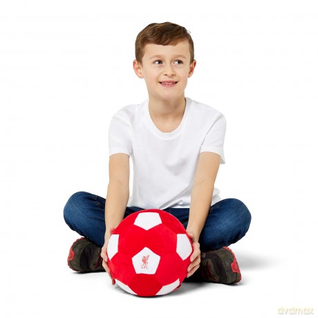 Liverpool FC Officially Licensed Plush Football - 22 cm Soft Toy Pillow - Fluffy Stuffed Football Ideal for Kids and Adults - Perfect Sports Gift for Kopites