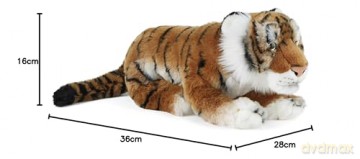 Living Nature AN327 Soft Toy Tiger Large, Unknown,Orange