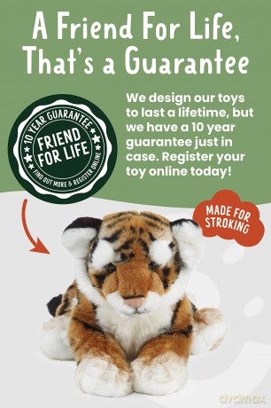 Living Nature AN329 Soft Toy Animals Tiger Plush, Unknown, Small